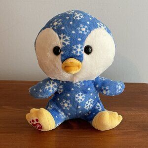 Build-A-Bear Buddies Blue Snowflake Penguin Plush